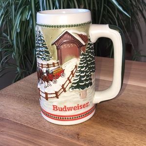 Anheuser-Busch Ceramarte Brazil Budweiser Beer Stein Mug